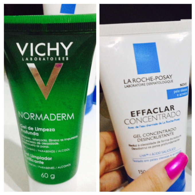 Gel de limpeza profunda Normaderm Vichy X Effaclar concentrado gel desincrustante La Roche-Posay
