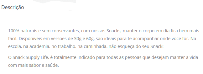 snack proteico supply life resenha