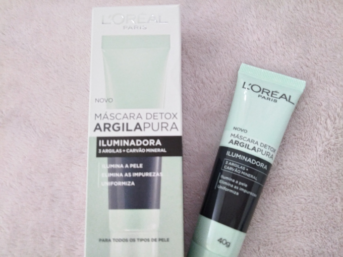 Máscara Detox Argila Pura Iluminadora da L'Oréal