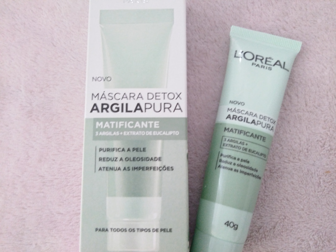 Máscara Detox Argila Pura Matificante da L'Oréal Paris