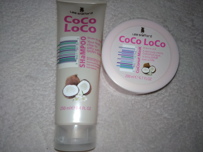 Xampu e Máscara Coco Loco da Lee Stafford