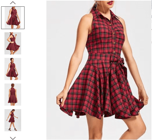 vestido xadrez festa junina