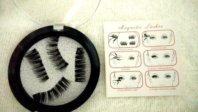 forma de aplicar cílios magnéticos
