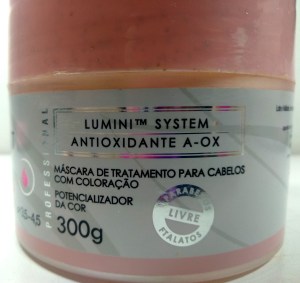 Máscara Amino Color: Lumini System e A-OX