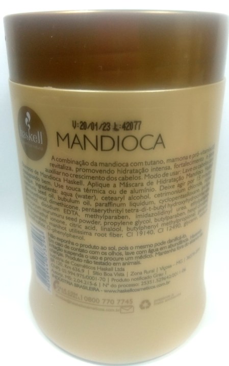 Máscara Mandioca Haskell: especificações