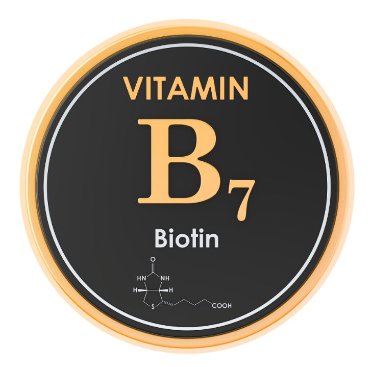 A biotina também é conhecida como vitamina B7 ou vitamina H 