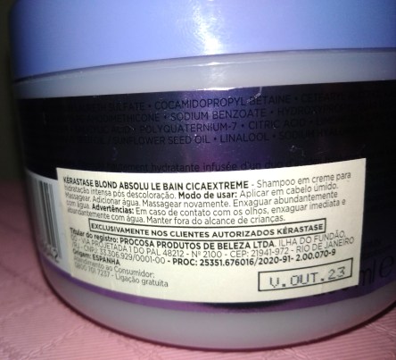 Bain Cicaextreme Kérastase: modo de uso