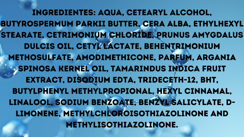 composição máscara amend óleos marroquinos