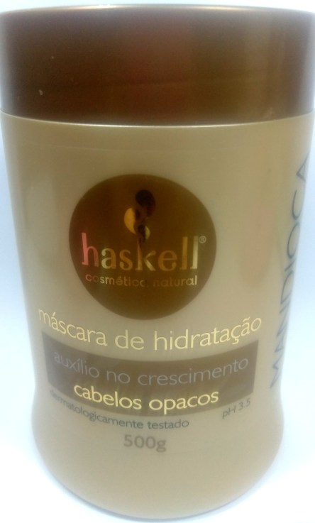 Máscara de hidratação Mandioca da Haskell em embalagem de 500g