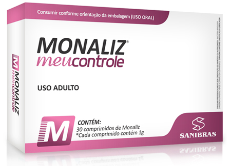 Monaliz caixa com 30 comprimidos.