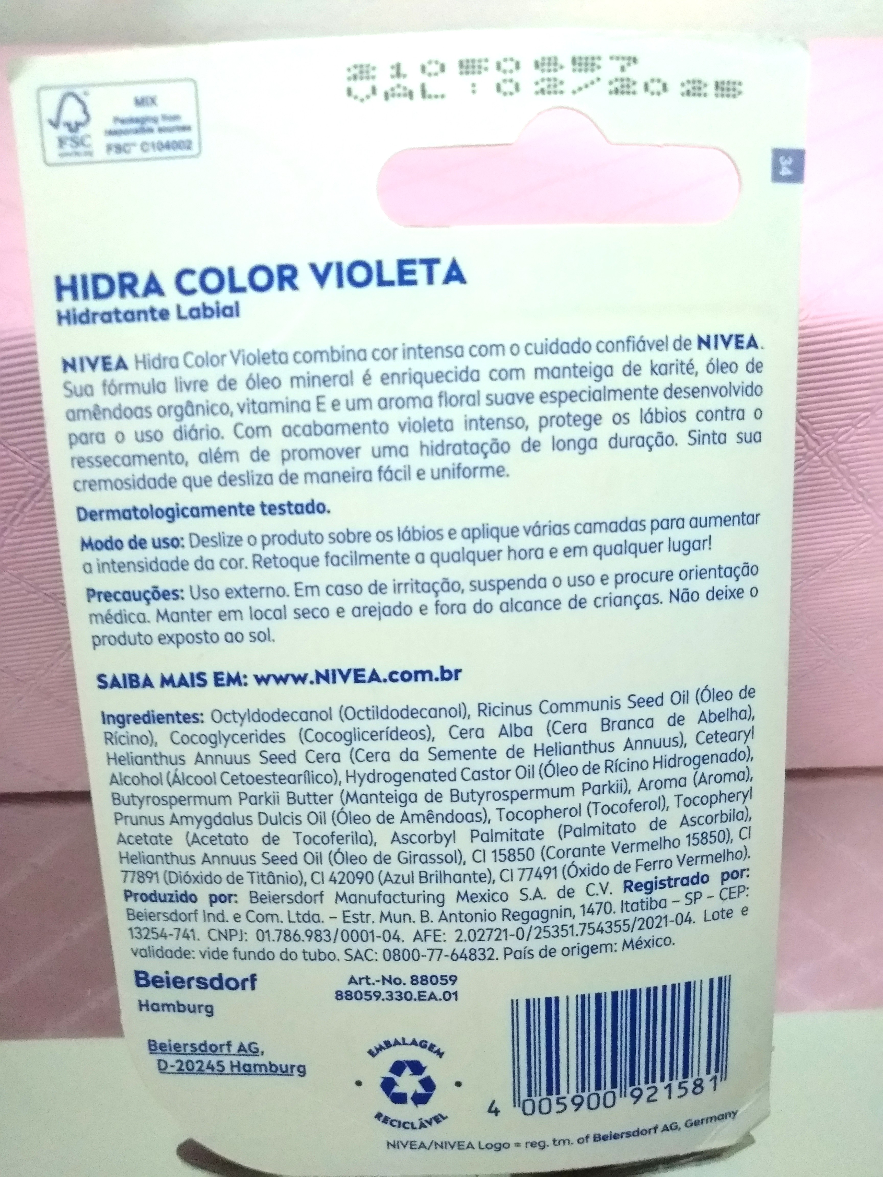 Nivea Hidra Color Violeta
