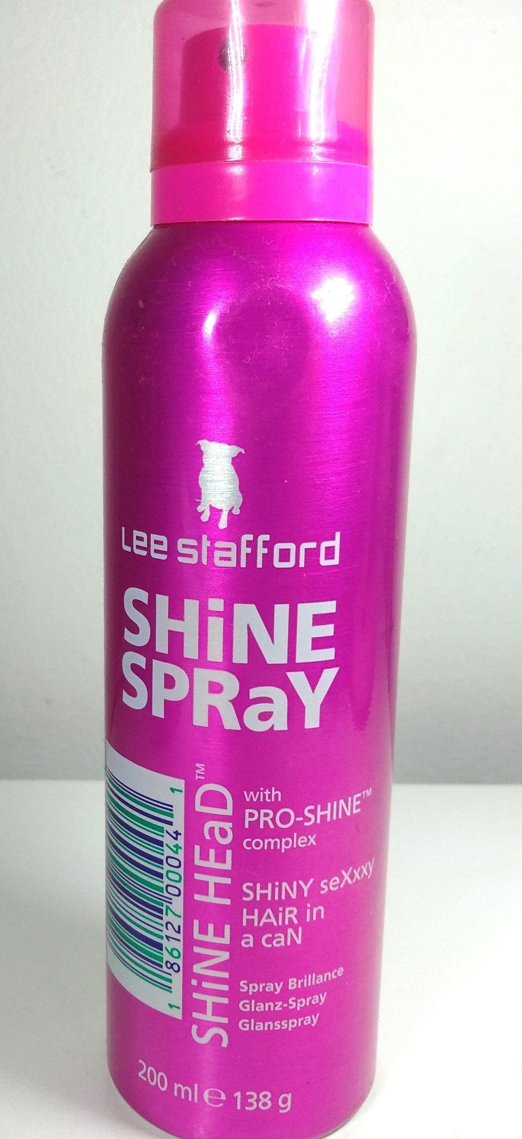 Lee Stafford Shine Spray em embalagem de 200ml