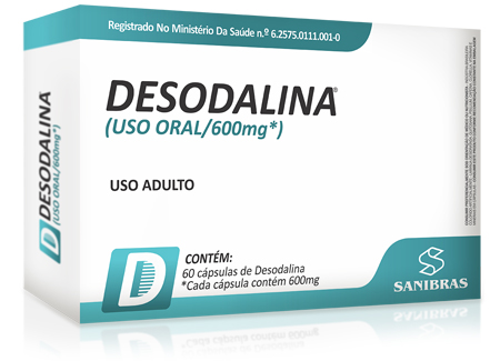Desodalina caixa com 60 cápsulas