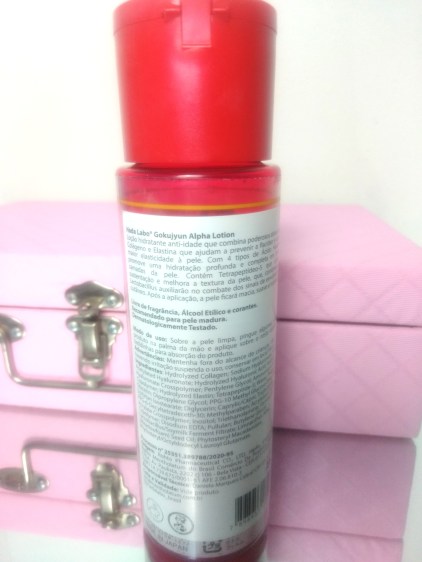 Hada Labo Gokujyun Alpha: especificações