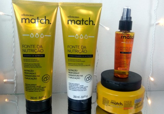 Linha Match Fonte de Nutrição para Fios Grossos