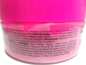 Glossy Mask Glamour da Cadiveu: composição