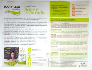 Imecap Rejuvenescedor em sachê: especificações
