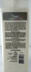 Shampoo Milk KNUT: especificações