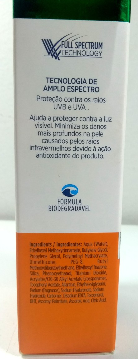 ISDIN Fusion Water Oil Control: composição