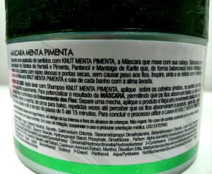 KNUT Menta Pimenta: especificações