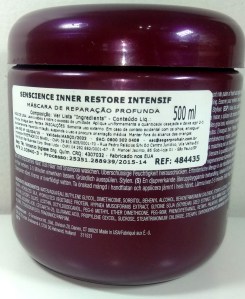 Máscara Inner Restore Instensif: especificações