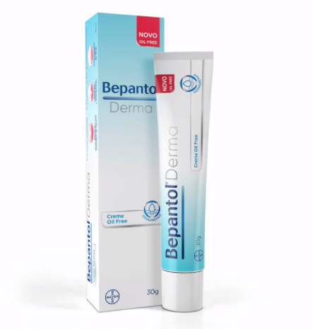 Bepantol Derma Toque Seco em embalagem de 30g.