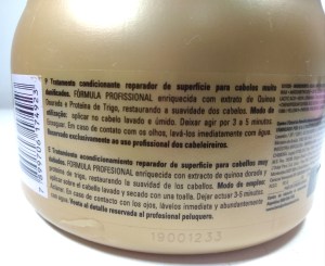 Absolut Repair Gold Quinoa + Protein: especificações