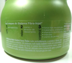 A máscara Force Relax faz parte do Sistema Fibra-Injet