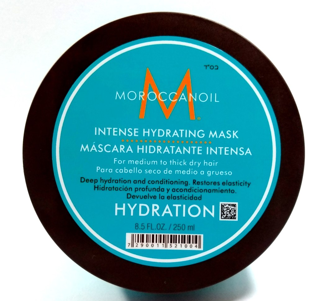 Máscara Moroccanoil hidratante: tampa marrom