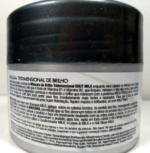 Máscara Milk KNUT: especificações