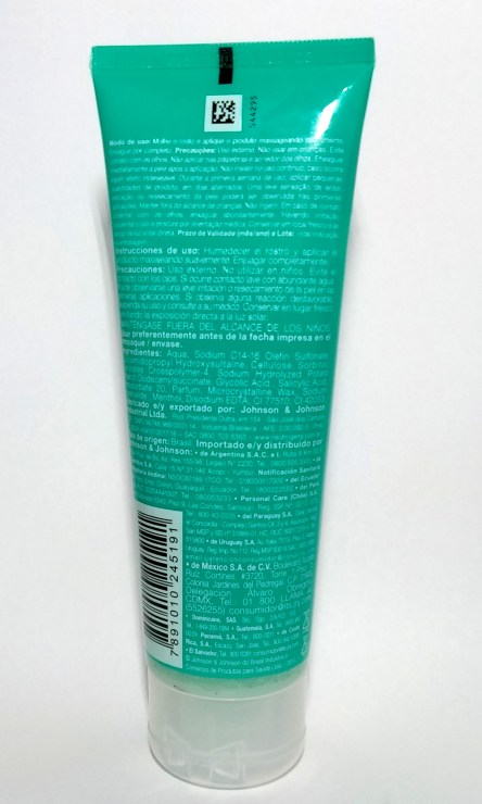 Esfoliante Purified Skin Neutrogena: especificações