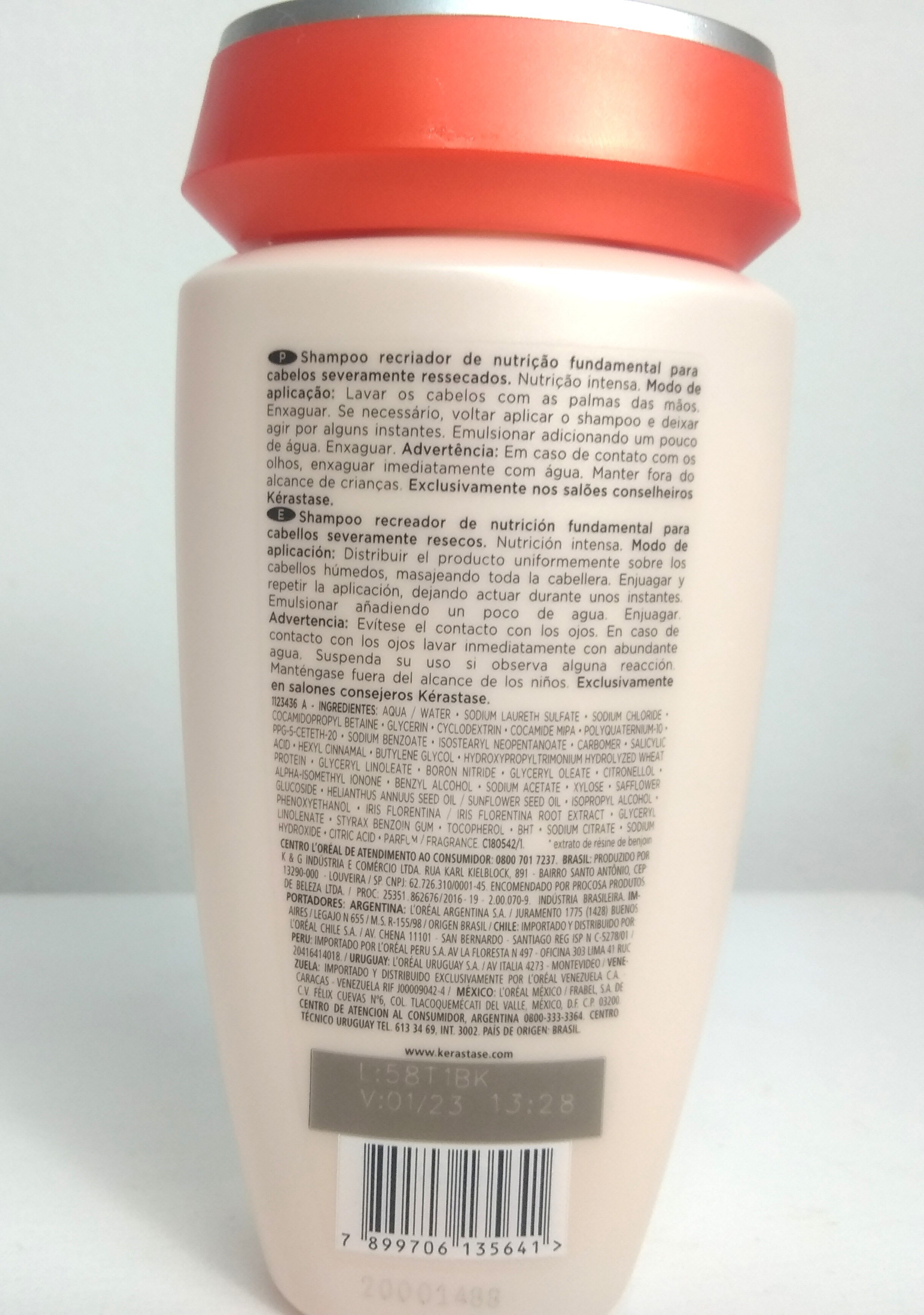 Shampoo Kérastase Nutritive Bain Magistral: especificações