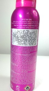 Lee Stafford Shine spray: especificações