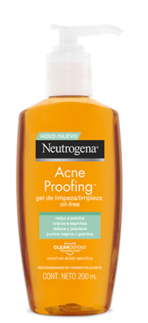 gel de limpeza acne proofing neutrogena