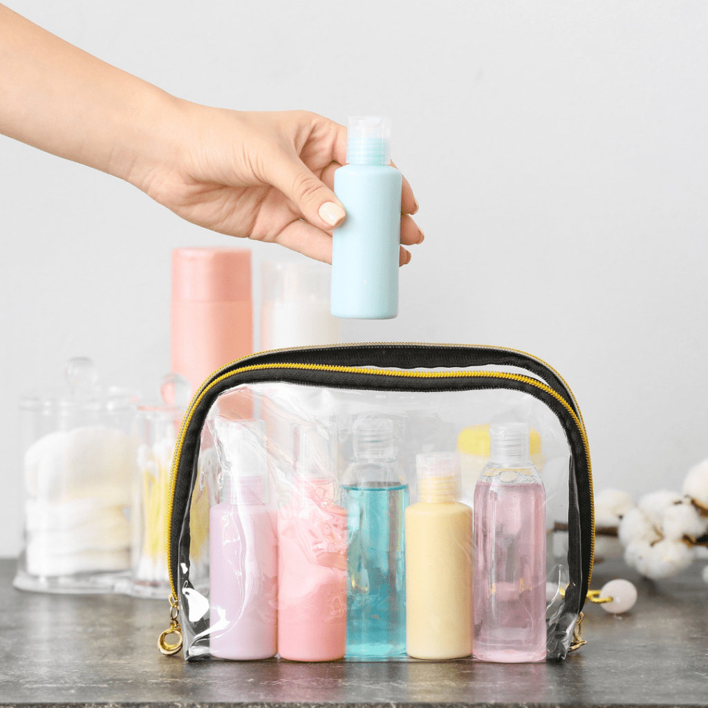 Itens de beleza para viagem