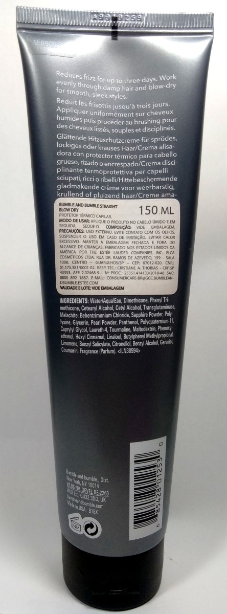 Bumble and Bumble Straight Blow Dry: especificações