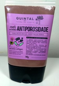 Máscara QUINTAL Terra de Cores Antiporosidade em embalagem de 140g