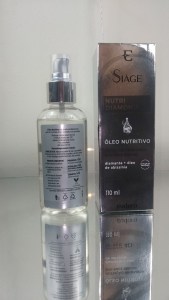 Óleo capilar Eudora Siàge Nutri Diamond em embalagem de 110ml