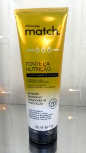 Condicionador Match Fonte de Nutrição em embalagem de 250ml