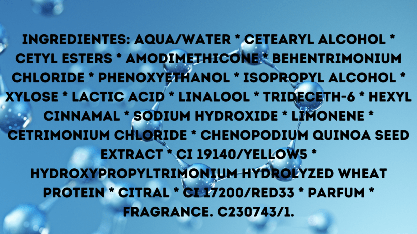 composição leave-in gold quinoa + protein