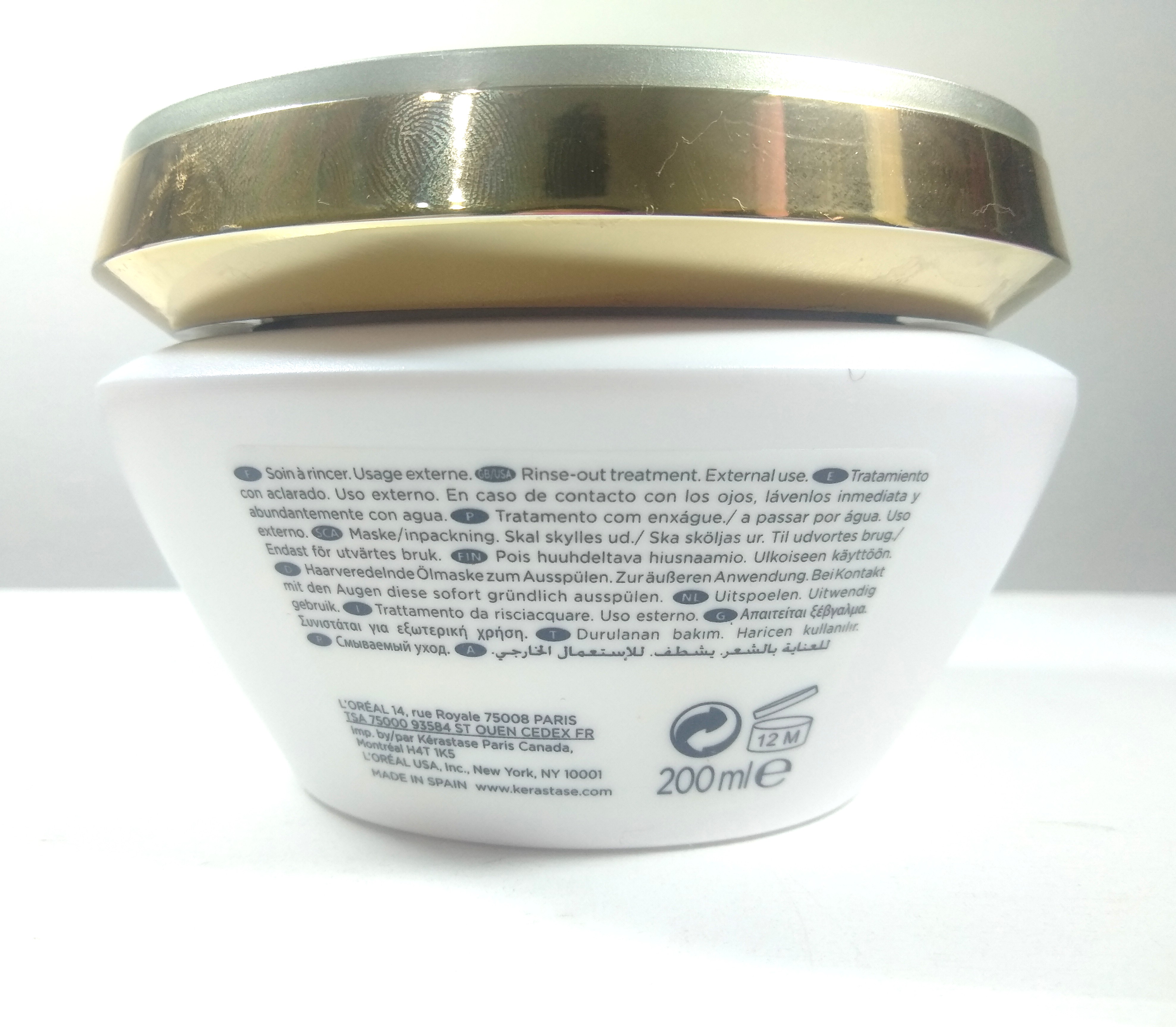 Le Masque Elixir Ultime: especificações