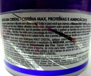 Máscara KNUT Cristal: especificações