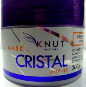 Máscara Cristal da KNUT em embalagem de 300g