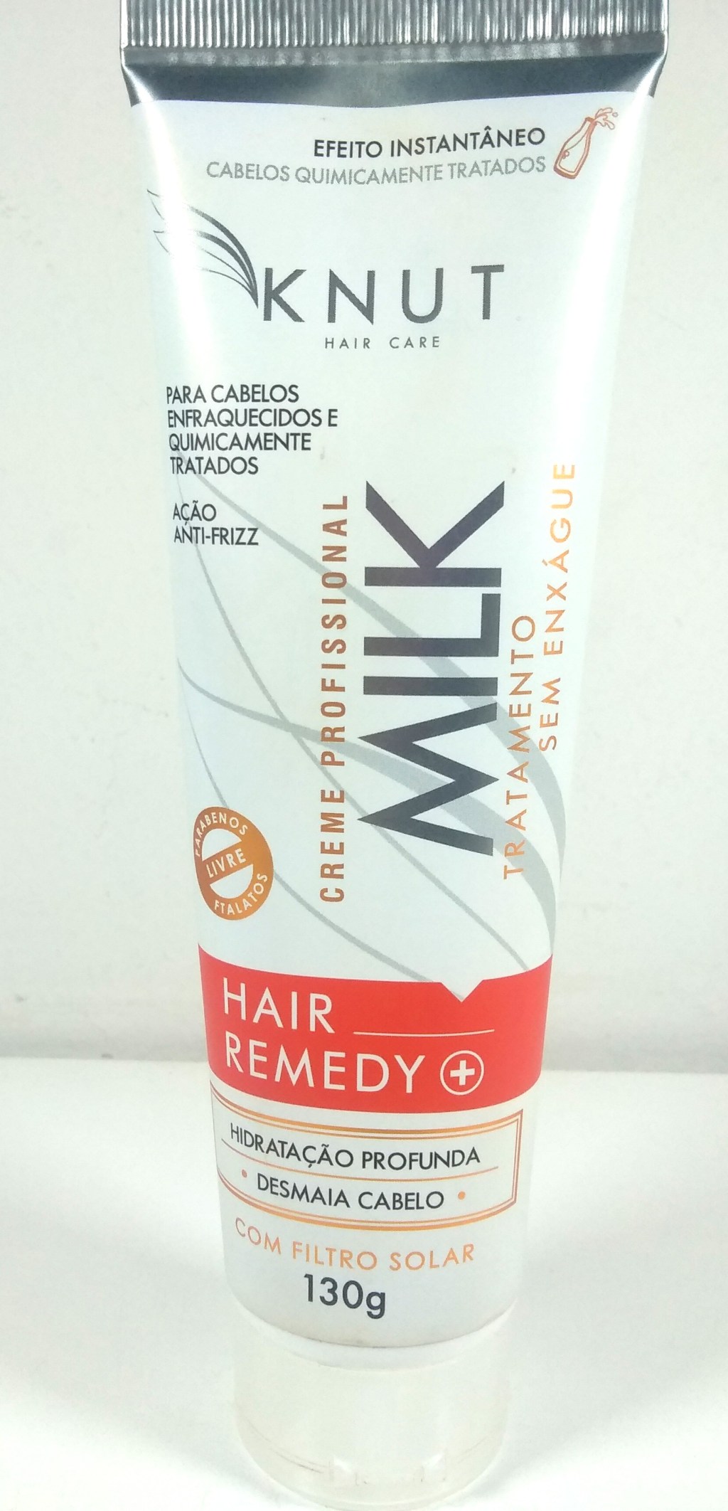 Leave-in KNUT Milk Hair Remedy em embalagem de 130g