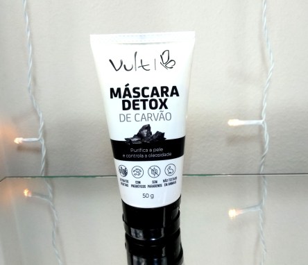 Máscara Detox de Carvão Vult em embalagem de 50g 