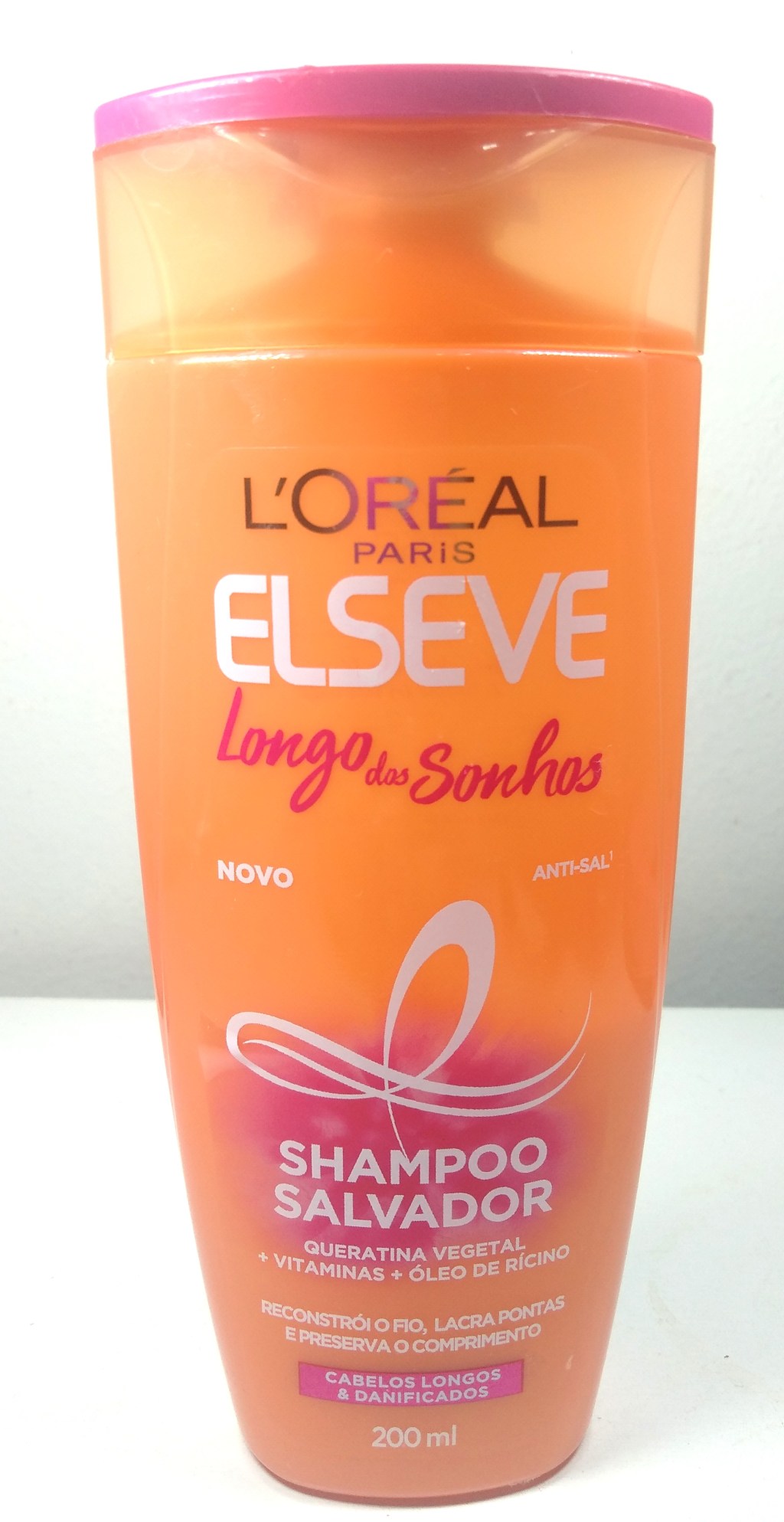Shampoo Longo dos Sonhos em embalagem de 200ml