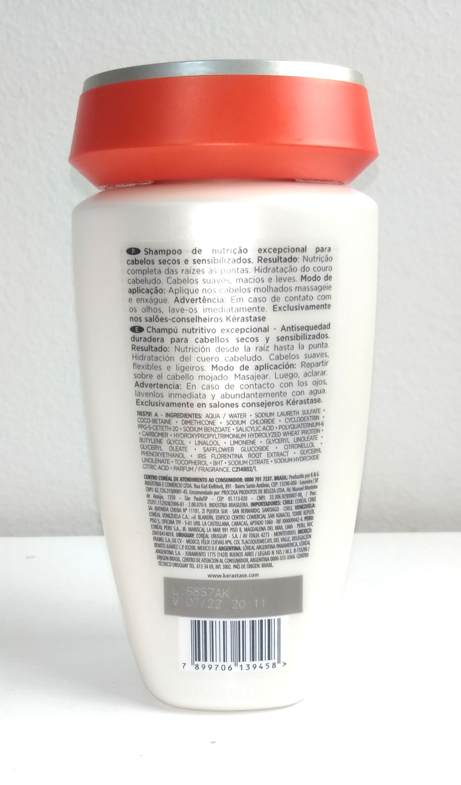 Shampoo Kérastase Bain Satin 2: especificações