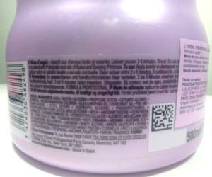 Componentes da máscara L'Oréal LISS UNLIMITED